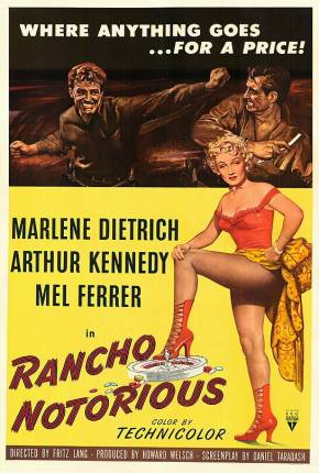 Filme O Diabo Feito Mulher / Rancho Notorious 1952